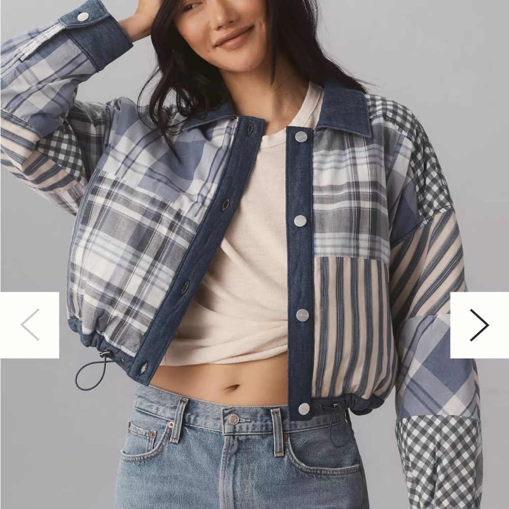 Anthropologie Pilcro Patchwork Jacket